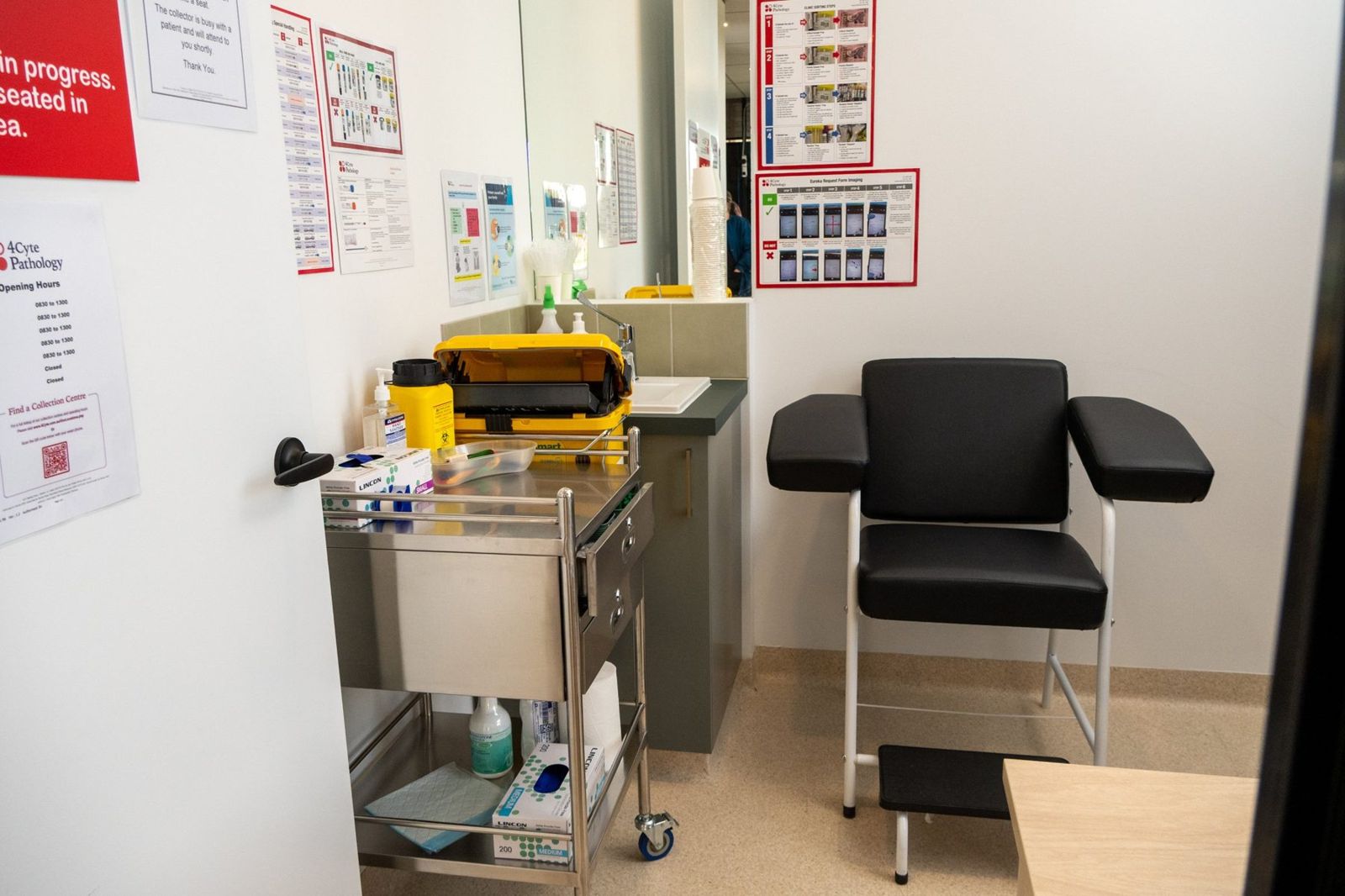 The pathology collection room at Kilmore Village Medical